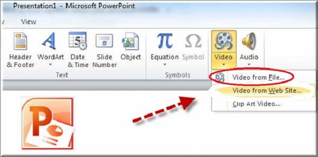 cách chèn video vào powerpoint 2010 không bị lỗi